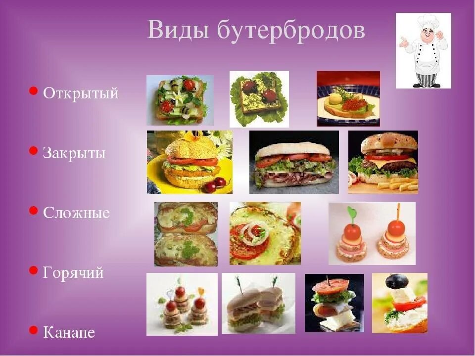 5 видов бутербродов. Виды бутербродов. виды бутербродов названия. виды бутербродов технология. бутерброды презентация.