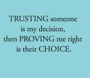 It is my decision