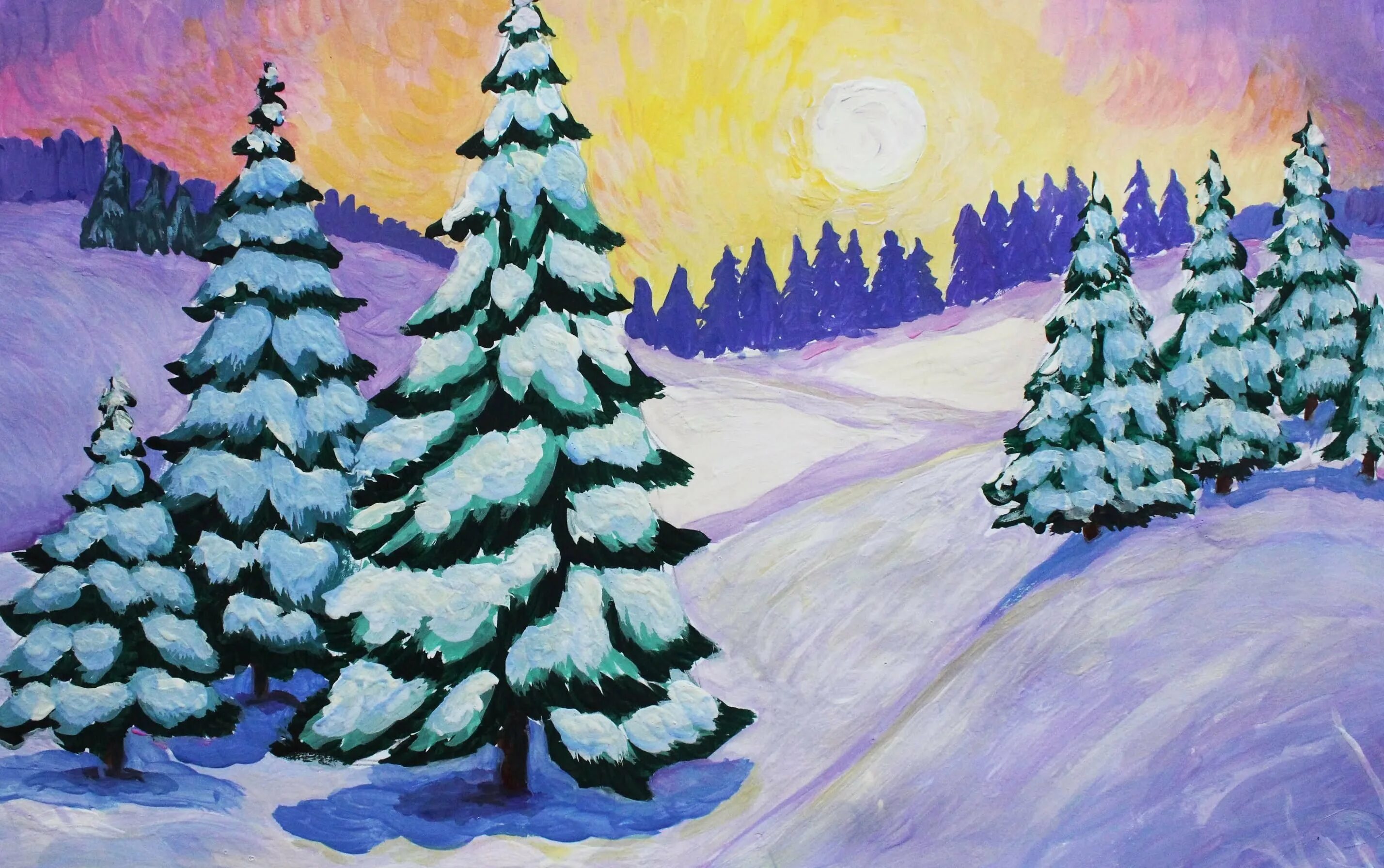 Рисунок зима