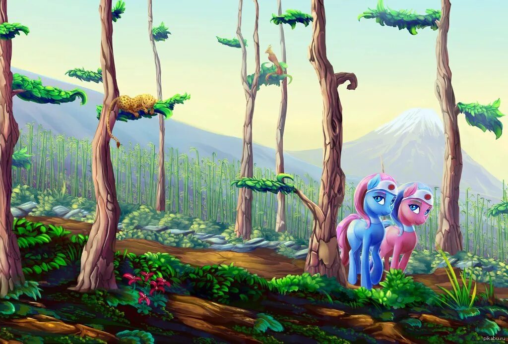 Дерево литл пони. Пони пейзаж. МЛП пейзажи. Пони арт. Пони арт природа.