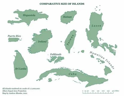 Comparative Size of Islands.