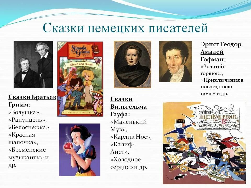 Авторские названия произведений. Сказки немецких писателей. Авторы известных сказок. Сказки немецких авторов для детей. Сказки зарубежных авторов.