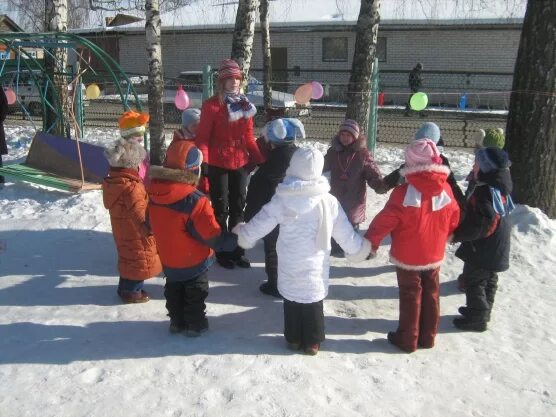 Подвижная игра подготовительная группа зима