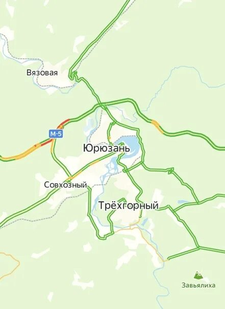 Сколько км до юрюзани