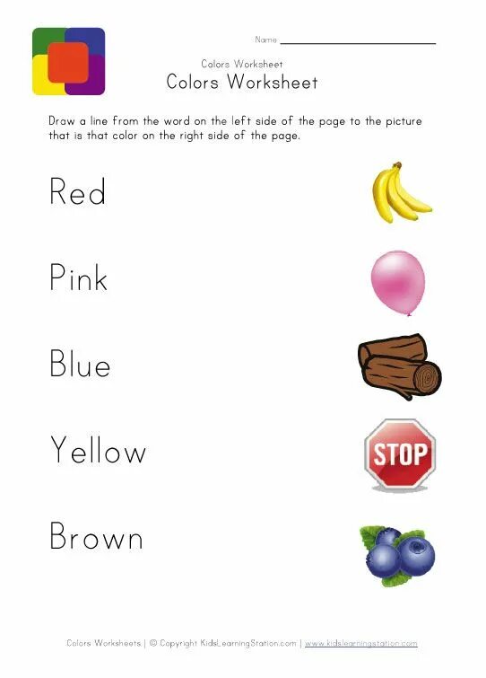 Colors and objects