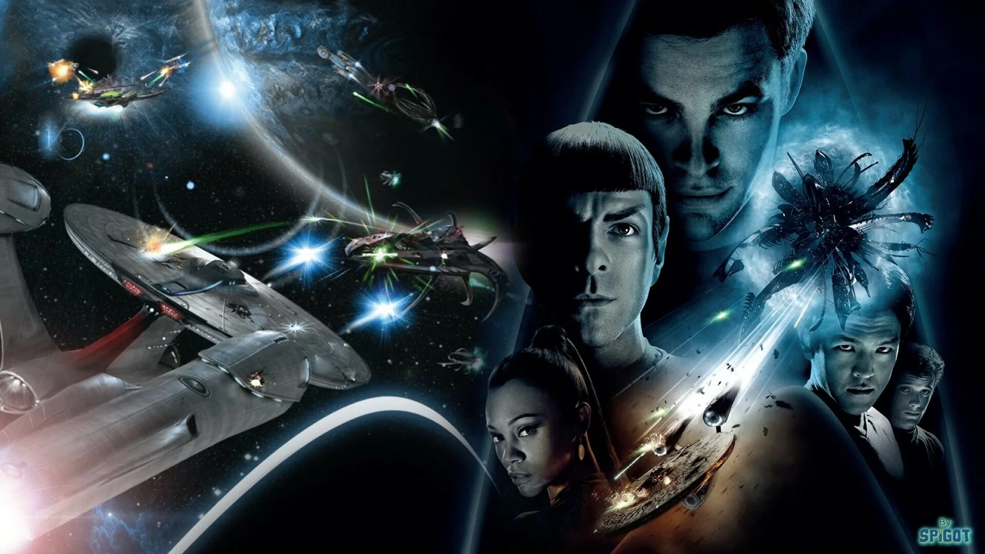 Star Trek 2009 Постер. Star Trek poster.