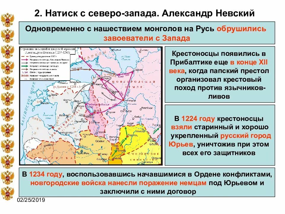 Причины нападения на русь. Нашествие на русские земли завоевателей с Северо-Запада. Русские земли в Прибалтике.