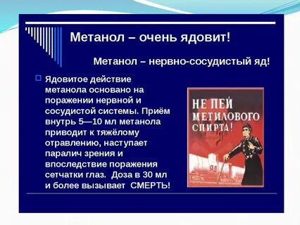 Метанол зрение