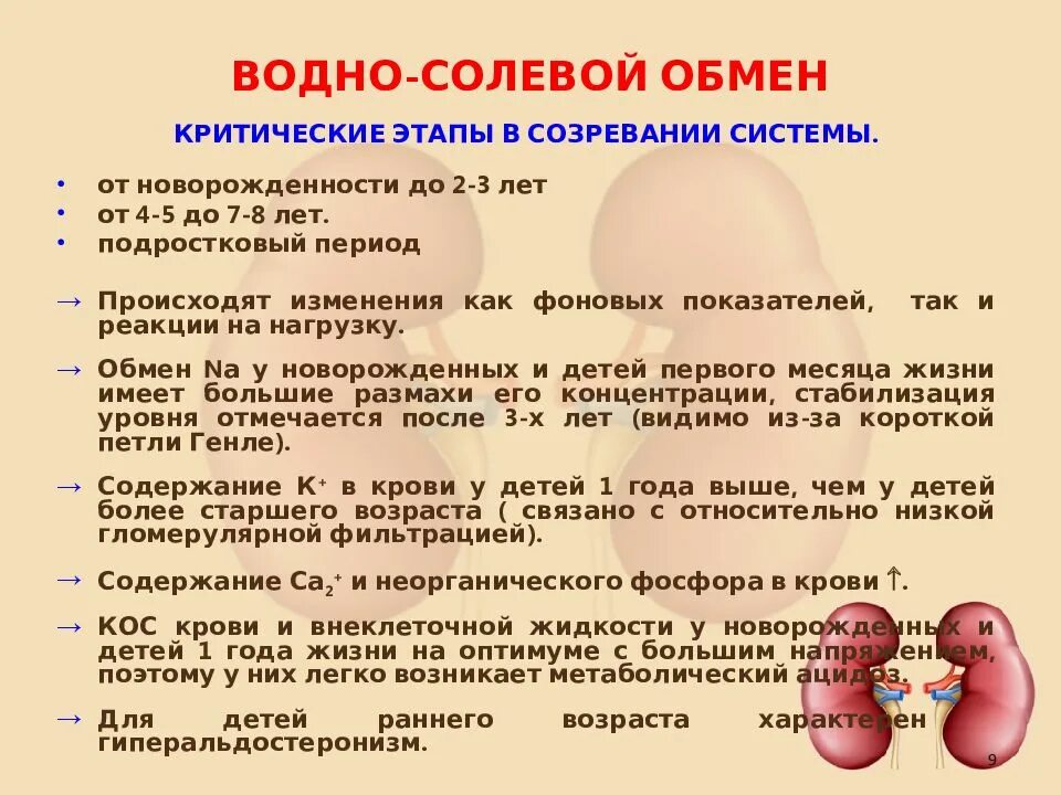 Что такое солевой диатез. Этапы водно солевого обмена. Особенности водно-электролитного обмена у детей. Водно-солевой обмен этапы обмена. Водно солевой обмен почки.