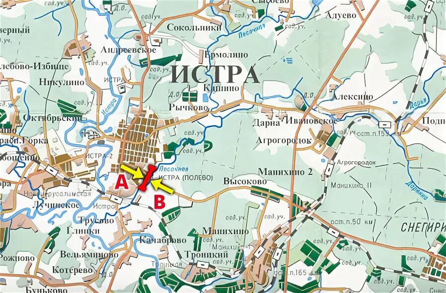 Карта города истра московской. Карта г.Истра Московской области с улицами. План города Истра.