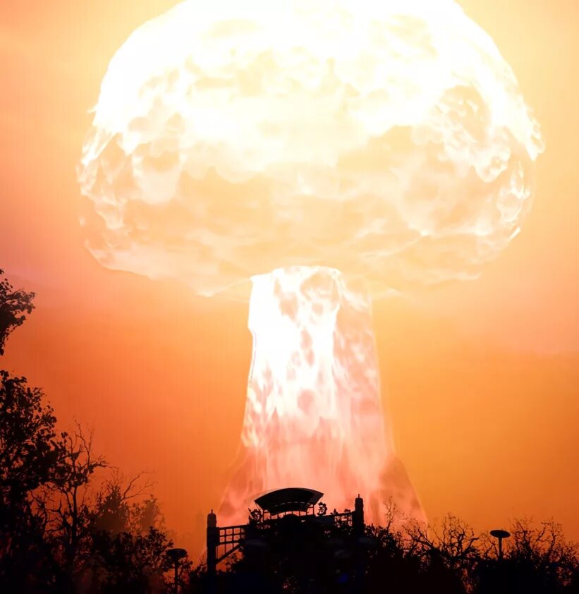 Сайт ядерного взрыва. Ядерная бомба фоллаут76. Ядерный взрыв. Атомный взрыв. Атмосферный ядерный взрыв.