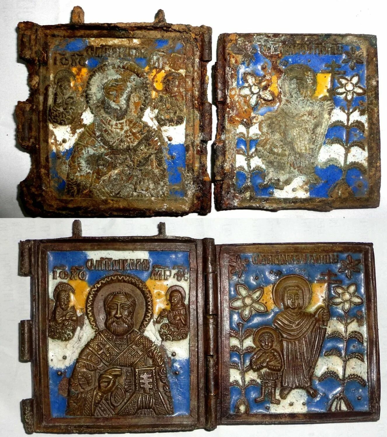 красивый крест. спас нерукотворный». металлопластика иконы кресты складни.