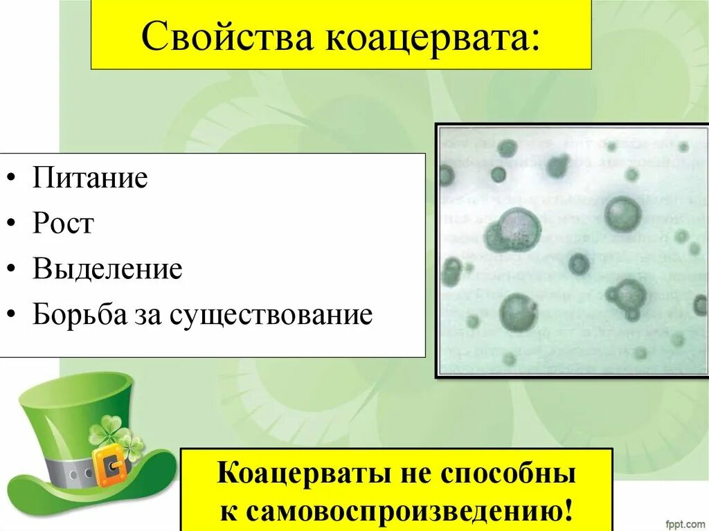 Коацерваты живые организмы. Свойства коацерватная капля. Свойства коацерватов. Какими свойствами обладали коацерваты. Какими свойствами обладали коацерватные капли.