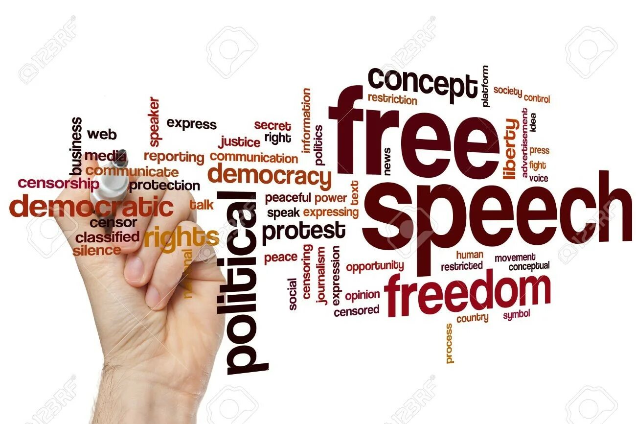 Freedom of expression. Freedom of speech. society concept. freedom of opinion.