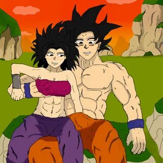 caulifla, son goku, dragon ball, dragon ball super, tagme 