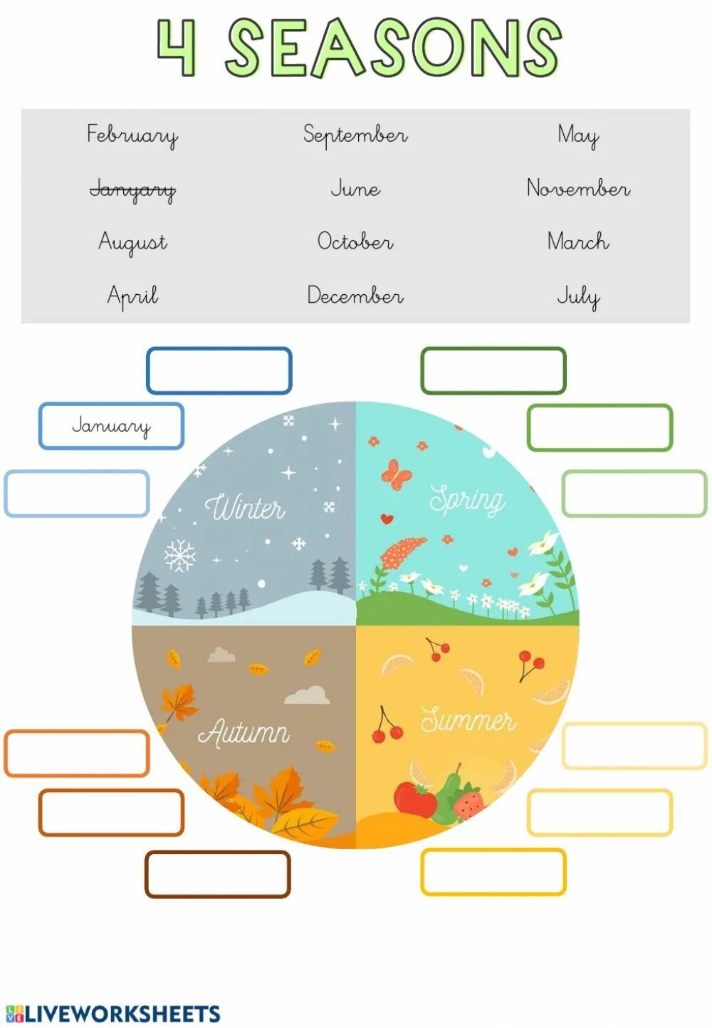 Тест на месяц года. Seasons and months задания. Задания на тему months. Месяца на английском задания. Seasons задания для детей.