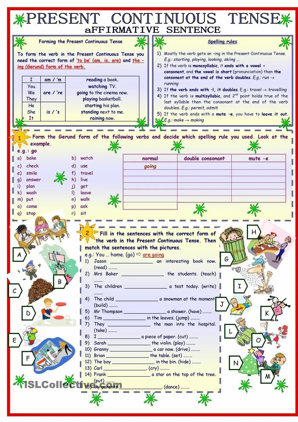 Present continuous match. Present Continuous задания. Present Continuous в английском языке Worksheets. Present Continuous упражнения Worksheets. Упражнения на present Continuous в английском языке Worksheets.