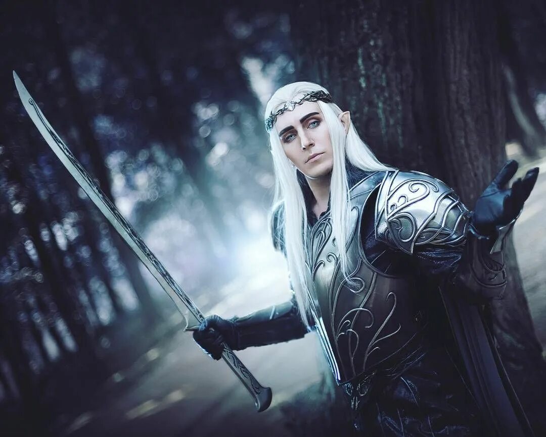 Elf cosplay. Средиземье Трандуил. Трандуил Хоббит. Воины короля Трандуила. Эльф косплей Толкин.