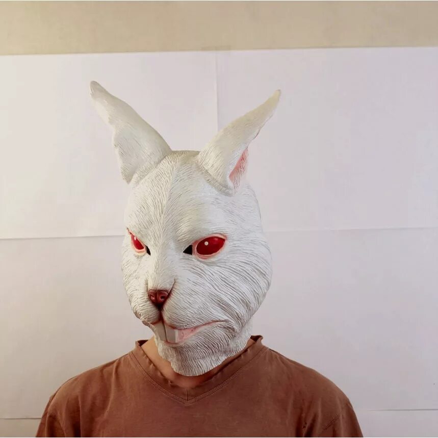 Маска заяц. Реалистичная маска зайца. Зайчика без маски. Маска антона tiny bunny. Голова кролика.