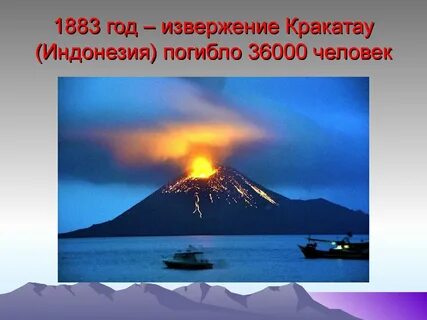 Тема извержение вулкана