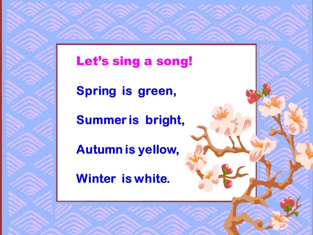 Spring is the time