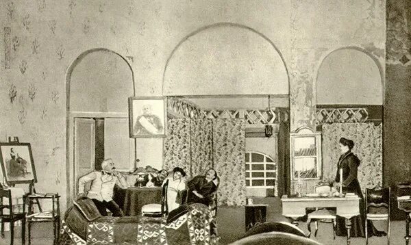 три сестры мхт 1901. театр 1901. старый театр польша. эндель архитектура. театр 1901.