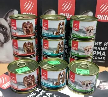 Влажные корма для собак премиум