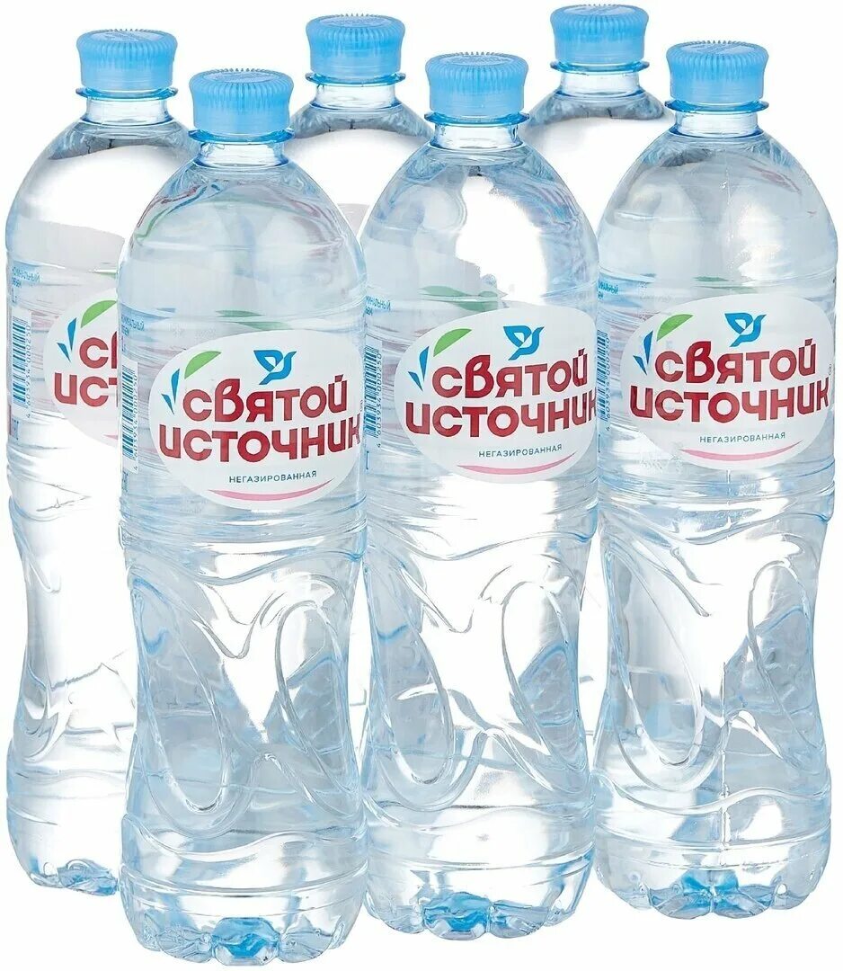 Вода святой источник 5 литров. Святой источник негазированная ПЭТ 1,5. Вода Святой источник негазированная 1.5 л. Вода "Святой источник" 1,5л ПЭТ негазированная первой кат. * (6шт.). Вода негазированная питьевая Святой источник, 0,5.