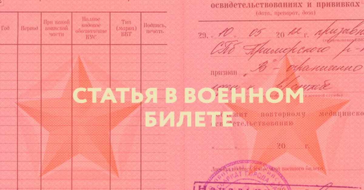 Статья 14 б в военном. Военный билет. Статья в военном билете. Расшифровкастаьей в военномбилете. Б В военном билете расшифровка.