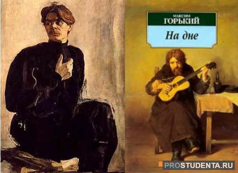 На дне Горький. Книга на дне (Горький м.).