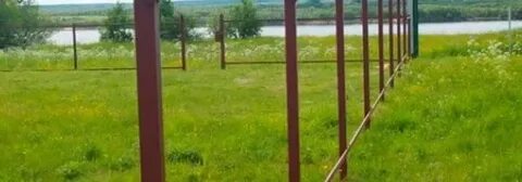Забор из круглой трубы