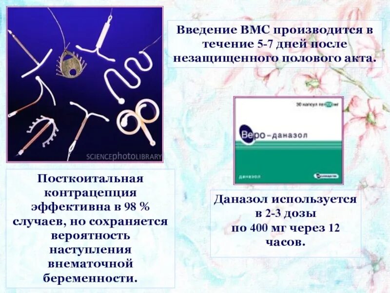 Введение ВМС. Введение внутриматочной спирали. Введение внутриматочного контрацептива. Внутриматочная посткоитальная контрацепция.