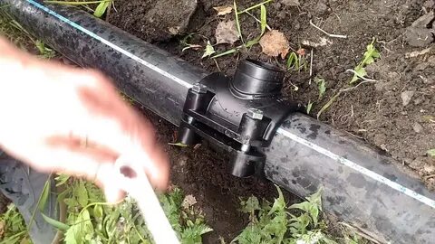 Врезка в водопровод с помощью седелки