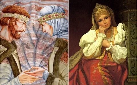 Мужчина и женщина на руси