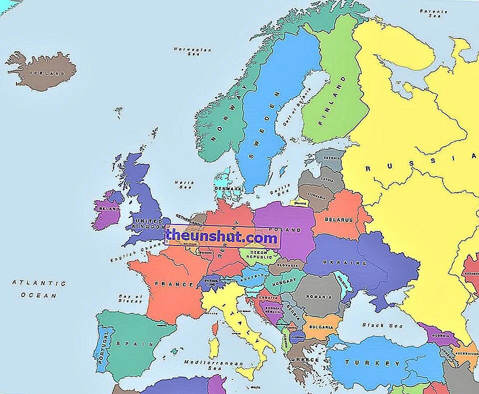 Названы страны европы с. Карта европы со странами крупно на английском. политическая карта европы со странами на английском. современная политическая карта европы. политическая карта мира европа.