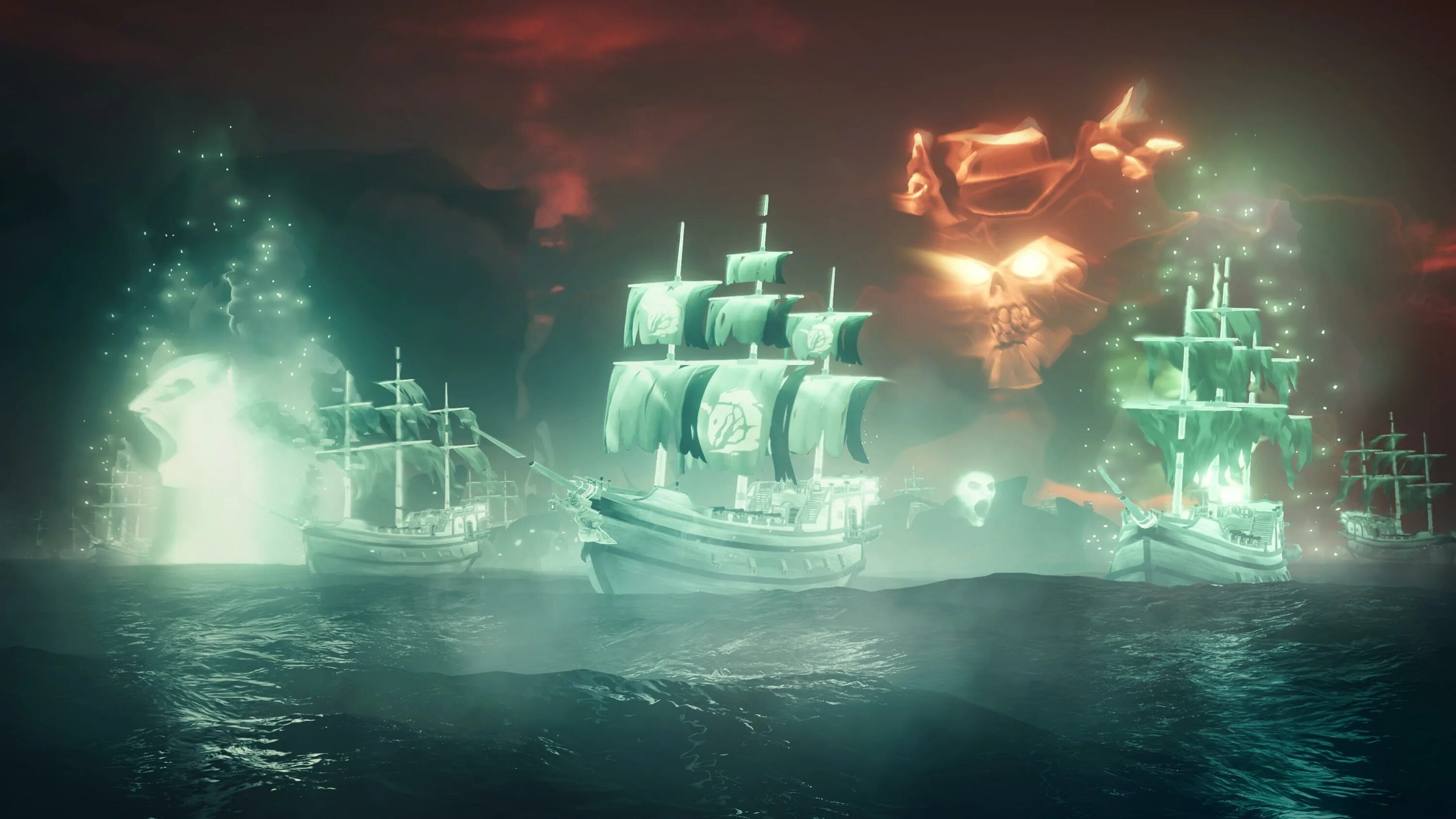 Сиа оф сивс. Призрачный корабль Sea of Thieves. Призрачная флотилия Sea of Thieves. Sea of Thieves Летучий голландец. Призрачная Армада Sea of Thieves.