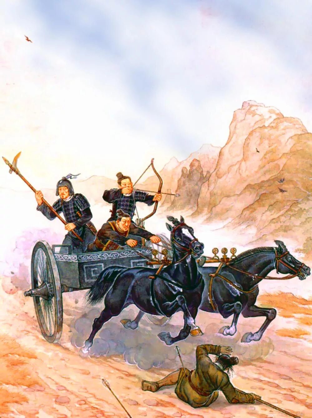 Династия Шан колесницы. Повозка древний Китай Боевая колесница. Империя Хань конница. Боевые колесницы древнего Китая.