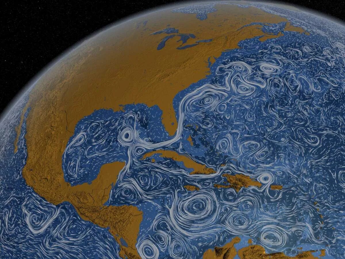 Течения мирового океана. Холодные морские течения. Морские течения из космоса. Поверхностные течения мирового океана.