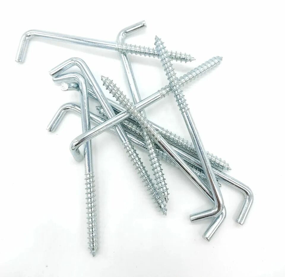 Крюк шуруп г образный нагрузка. Крюк крепежный. Крюк полукольцо винтовой м10х180. Крюк-шуруп 6. Винт-крюк м6х60.