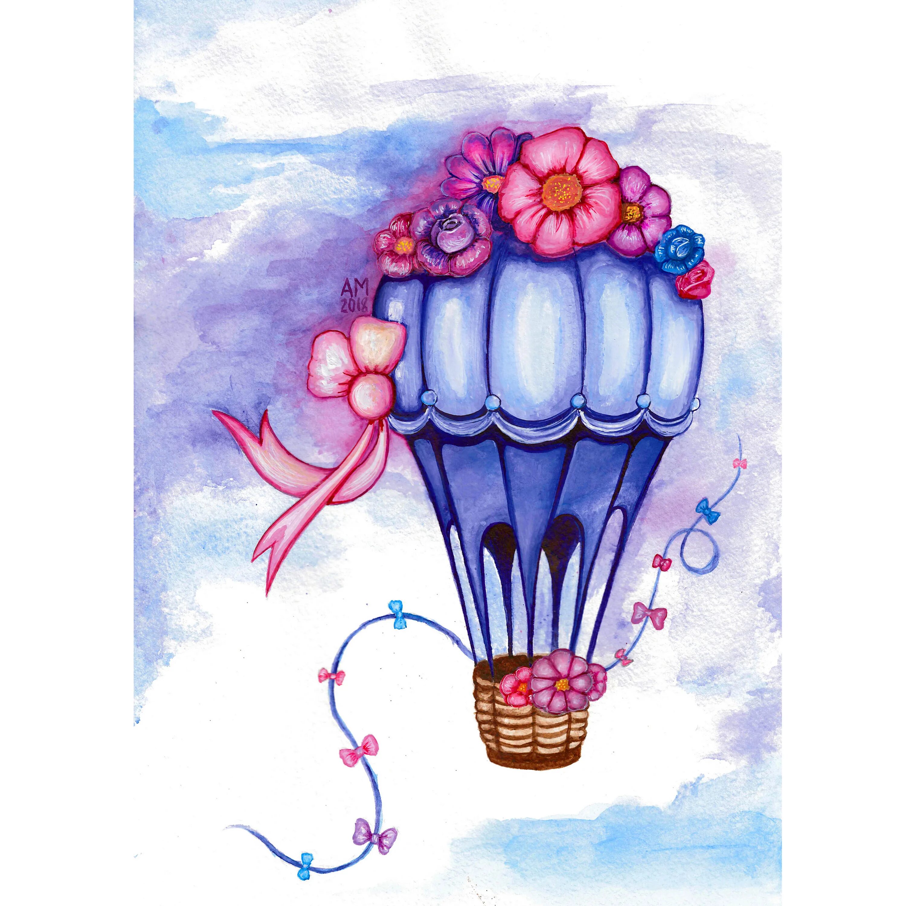 Рисуем воздушными шарами. Воздушный шар иллюстрация. Рисование воздушный шар с корзиной. Шар воздушный с рисунком. Акварельный воздушный шар.