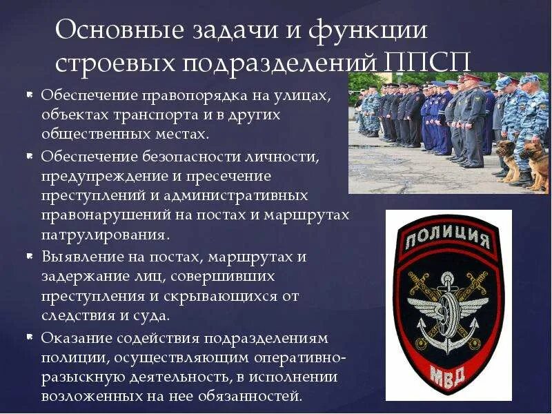 Обеспечение охраны правопорядка функция. Задачи и функции строевых подразделений ППСП. Основные задачи подразделений ППСП. Функции патрульно-постовой службы полиции. Структура патрульно-постовой службы полиции.