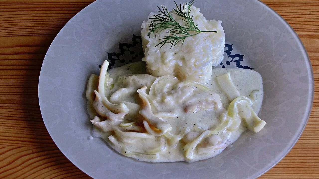 Нежный кальмар в сметанном соусе 0 Food, Ethnic recipes, Recipes