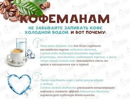 Зачем после кофе нужно пить воду