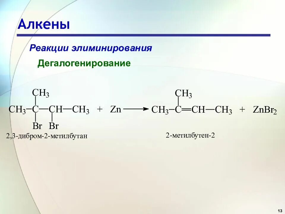 Назовите следующие алкены