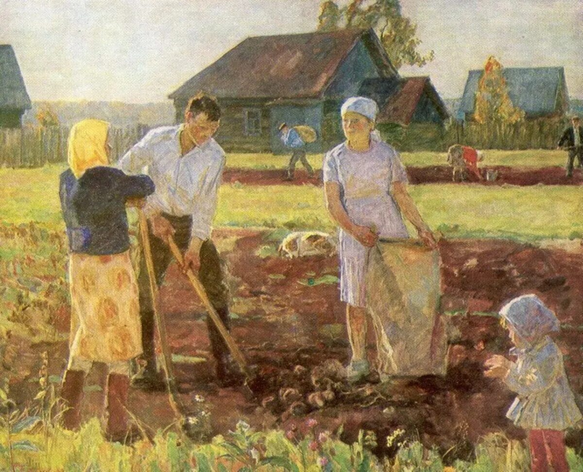 Каникулы в деревне читать. Новиков Николай Федорович (1922- ). Новиков Николай Фёдорович (1922 - 2013). Новиков н ф картошка.