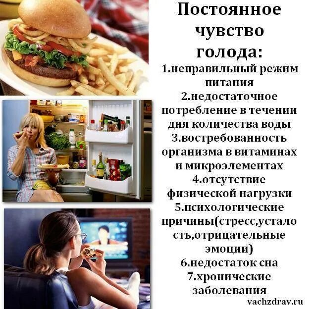 Постоянный голод в желудке