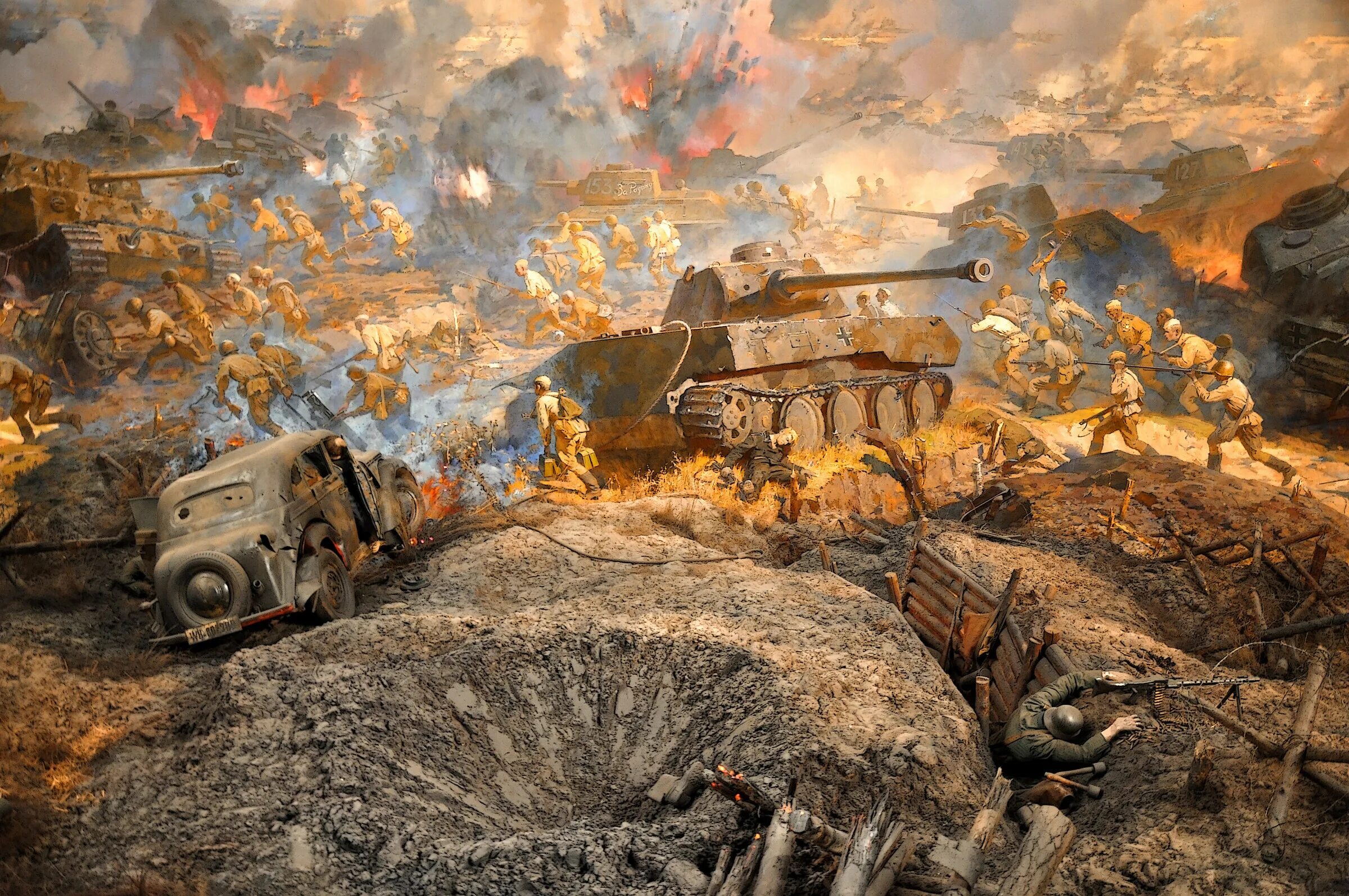 диорама прохоровское танковое сражение. пылай бой. пылай бой. музей курская битва белгородское сражение. курская битва.