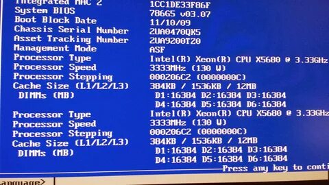 Производитель bios