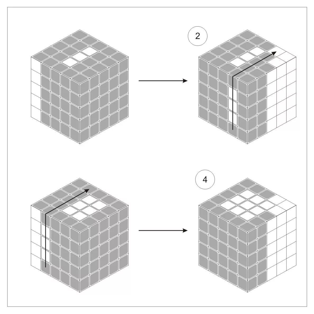 Кубик Рубика 5x5 схема. Паритет кубик Рубика 5х5 схема. Rubiks Cube 5x5 Parity. Кубик Рубика 5х5 сборка граней. Сборка кубика 5 на 5