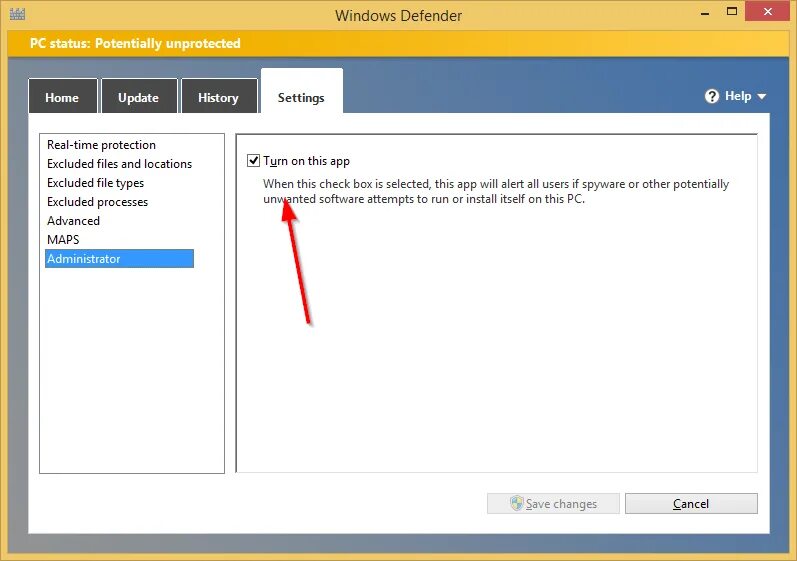 Как установить defender. Защитник Windows 8.1. Windows Defender. Windows Defender Windows 8. Advanced settings in Windows Defender.